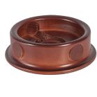 Base in legno tonda Ø140mm 3fori+tappi noce - FANTON 84048 product photo