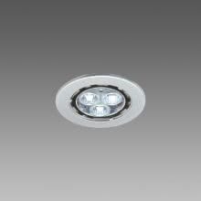 FARETTO SIRIO INCASSO POWERLED BIANCO 3X1,1W ARGENTO METALLIZZATO - FOSNOVA 64371 product photo