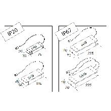 REATTORE ELETTRONICO DRIVER MICROLISET 1-2 907 60W 24V CEL - FOSNOVA 90720 product photo