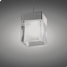 PLAFONIERA CUBIC SOSPENSIONE ALOGENA 60W BIANCO/ARGENTO - FOSNOVA 60413 product photo