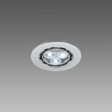 FARETTO SIRIO INCASSO POWERLED BIANCO 3X1,1W ARGENTO METALLIZZATO - FOSNOVA 64371 product photo Photo 01 3XL