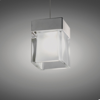 PLAFONIERA CUBIC SOSPENSIONE ALOGENA 60W BIANCO/ARGENTO - FOSNOVA 60413 product photo Photo 01 3XL