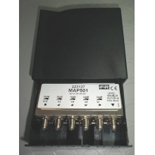 AMPLIFICATORE DA PALO D.60MM 5 INGRESSI UHF-I-III-IV-V 12V - FRACARRO RADIOINDUSTRIE MAP501 product photo