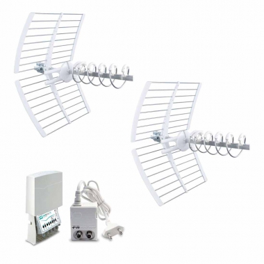 KIT ANTENNTE 5G 2 ANTENNTE + AMPLIFICATORE + ALIMENTATORE (KIT 11) - FRACARRO RADIOINDUSTRIE 217976 product photo Photo 01 3XL