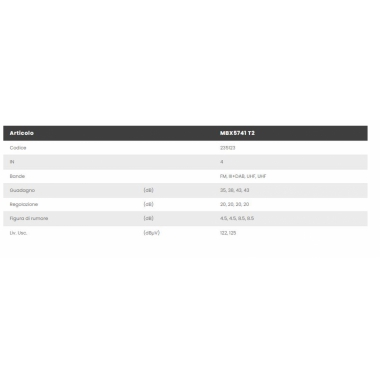 CENTRALINO TV AUTOALIMENTATO 4 INGRESSI FM,3+D,U,U 40DB - FRACARRO RADIOINDUSTRIE 235123 product photo Photo 02 3XL