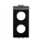 ADATTATORE X 2 PRESE TV SERIE GEWISS CHORUS NERO - FRACARRO RADIOINDUSTRIE GW/CN2 product photo