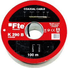FTE CAVO COASSIALE 6.8MM PE NERO CLASSE A - FTE MAXIMAL K290B product photo