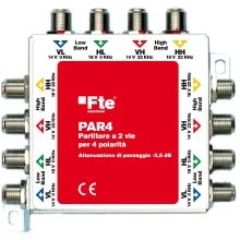 PARTITORE A 2 VIE PER 4 POLARIT - FTE MAXIMAL PAR4 product photo