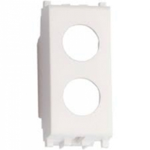 ADATTATORE VERTICALE 2 FORI PER AVE SIST45 BIANCO - FTE MAXIMAL VAAS2B product photo