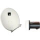 FTE KIT SATELLITARE COMPOSTO DA PARABOLA IN ACCIAIO 80CM E LNB UNIERSALE A 1 USCITA - FTE MAXIMAL KIT80SBF product photo Photo 01 2XS