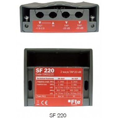 DERIVAZIONE 2 DERIVATE-20DB 5/2400MHZ - FTE MAXIMAL SF220 product photo Photo 01 3XL