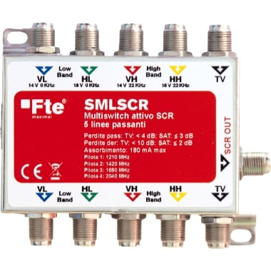 MULTISWITCH ATTIVO SCR 5X5X1 - FTE MAXIMAL SMLSCR - FTE MAXIMAL SMLSCR product photo Photo 01 3XL