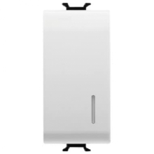 INTERRUTTORE 1M 1P 16AX ILLUMINAZIONE LOCALE BIANCO - GEWISS GW10002 product photo