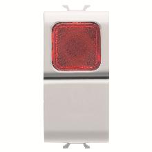PULSANTE 1M 1P NA 16A SPIA ROSSA BIANCO - GEWISS GW10143 - GEWISS GW10143 - GEWISS GW10143 product photo