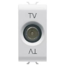 PRESA TV 1M PASS.5DB C.MASC.9,5MM BIANCO - GEWISS GW10362 product photo