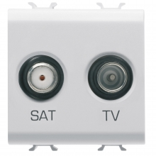 PRESA TV+SAT 2M BIANCO - GEWISS GW10383 product photo