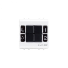 PULSANTIERA EASY 4 CAN BIANCO - GEWISS GW10752 product photo