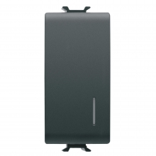 PULSANTE 1M 1P NA 16A ILL.LOC.NERO - GEWISS GW12132 product photo