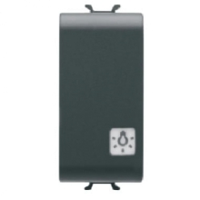 PULSANTE 1M 1P NA 16A 'LUCE' NERO - GEWISS GW12151 product photo