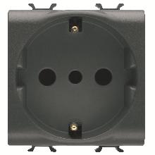 PRESA 2M 2P+T 16A P30 ST.ITA./TED.NERO - GEWISS GW12205 - GEWISS GW12205 - GEWISS GW12205 product photo