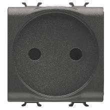 PRESA 2M 2P 16A ST.FRA.NERO - GEWISS GW12246 - GEWISS GW12246 - GEWISS GW12246 product photo