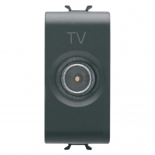 PRESA TV 1M DIR. CONN.MASC.9,5MM N. - GEWISS GW12361 - GEWISS GW12361 product photo