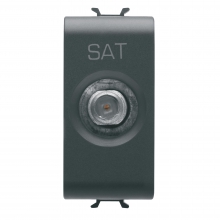 PRESA TV/SAT 1M DIRETTA C.F-FEMM.NERO - GEWISS GW12371 product photo