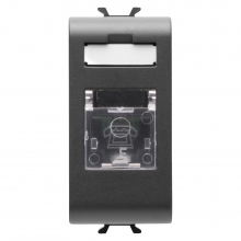 CONNETTORE TELEFONICO RJ11 1M NERO - GEWISS GW12401 product photo