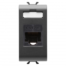 CONNETTORE RJ45 1M CAT.5E UTP NERO - GEWISS GW12421 - GEWISS GW12421 product photo