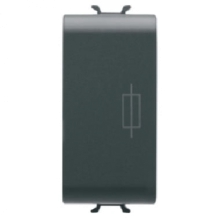 PORTAFUSIBILE 16A 250V AC 1M NERO - GEWISS GW12491 product photo