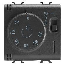TERMOSTATO 2M 230VAC-50/60HZ NERO - GEWISS GW12705 - GEWISS GW12705 product photo
