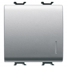 DEVIATORE 2M 1P 16AX ILL.LOC.TITANIO - GEWISS GW14072 - GEWISS GW14072 product photo