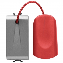 PULSANTE 1M 1P NA 16A TIRANTE TITANIO - GEWISS GW14136 product photo