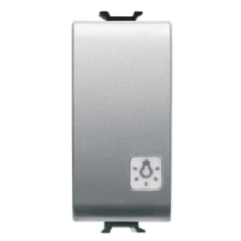 PULSANTE 1M 1P NA 16A ''LUCE'' TITANIO - GEWISS GW14151 product photo