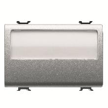 PULS.3M 1P NA 10A TARGA PORTAN.ILL.TIT. - GEWISS GW14192 product photo