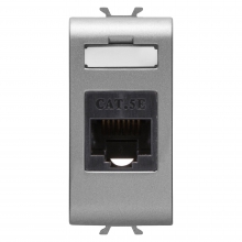 CONNETTORE RJ45 1M CAT.5E UTP TITANIO - GEWISS GW14421 product photo