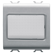 SEGNAPASSO 2 MODULI 12V AC/DC - 230V TITANIO - GEWISS GW14651 product photo