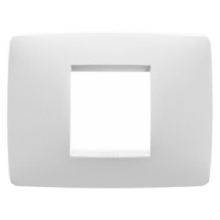 PLACCA ONE 2P BIANCO LATTE - GEWISS GW16102TB product photo