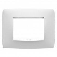 PLACCA ONE 3P BIANCO LATTE - GEWISS GW16103TB product photo