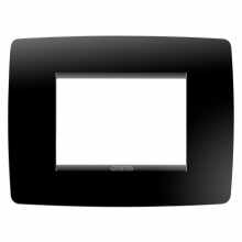 PLACCA ONE 3P NERO TONER - GEWISS GW16103TN - GEWISS GW16103TN product photo