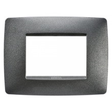 PLACCA ONE 3 POSTI ARDESIA - GEWISS GW16103VA product photo