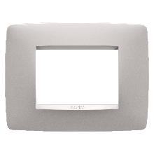 PLACCA ONE 3P NATURAL BEIGE SATINATO - GEWISS GW16103VL - GEWISS GW16103VL product photo