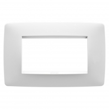 PLACCA ONE 4P BIANCO LATTE - GEWISS GW16104TB product photo