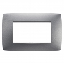 PLACCA ONE 4P TITANIO - GEWISS GW16104VT product photo