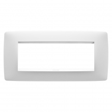 PLACCA ONE 6P BIANCO LATTE - GEWISS GW16106TB product photo
