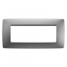 PLACCA ONE 6P TITANIO - GEWISS GW16106VT product photo