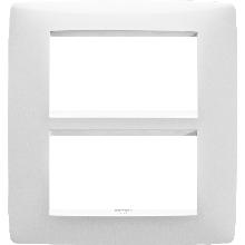 PLACCA ONE 8P BIANCO LATTE - GEWISS GW16108TB - GEWISS GW16108TB product photo