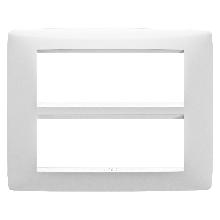 PLACCA ONE - IN TECNOPOLIMERO - 12 POSTI - BIANCO LATTE - CHORUS - GEWISS GW16112TB product photo