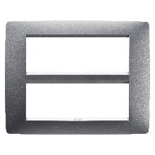 PLACCA ONE 12P TITANIO - GEWISS GW16112VT - GEWISS GW16112VT - GEWISS GW16112VT product photo