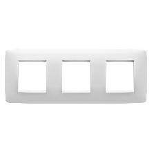 PLACCA ONE INT.2+2+2P O.BIANCO LATTE - GEWISS GW16126TB - GEWISS GW16126TB - GEWISS GW16126TB product photo